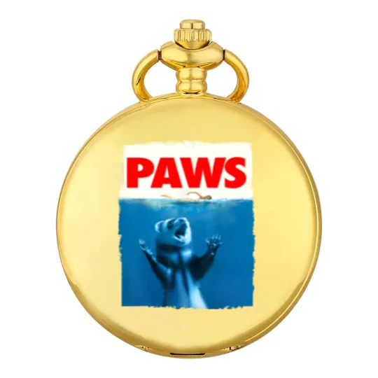 Discover Paws Ferret Funny Ferret Lover Pocket Watches