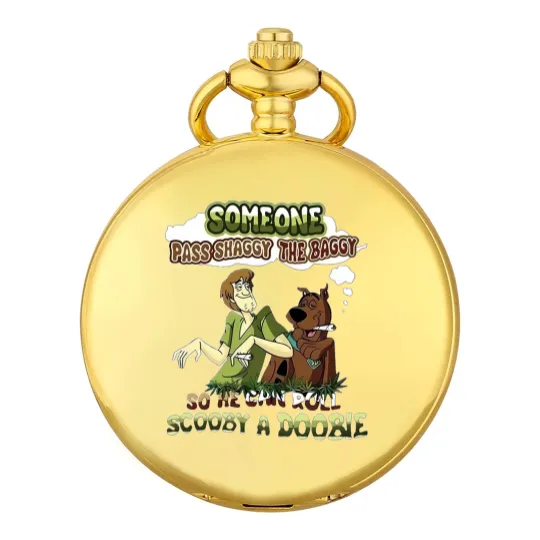 Discover Scooby Doo Someone Pass Shaggy The Baggy So He Can Roll Scooby A Doobie Pocket Watches