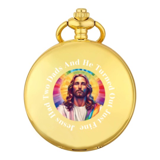 Discover Jesus Pride Pocket Watches | LGBTQ+ Jesus | Gay Jesus Pocket Watches | Gay Jesus