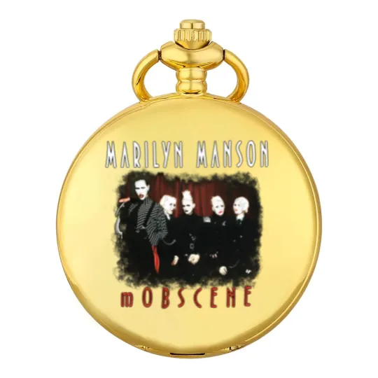 Discover Marilyn Manson mOBSCENE Pocket Watches, Vintage Alt Goth Rock Music