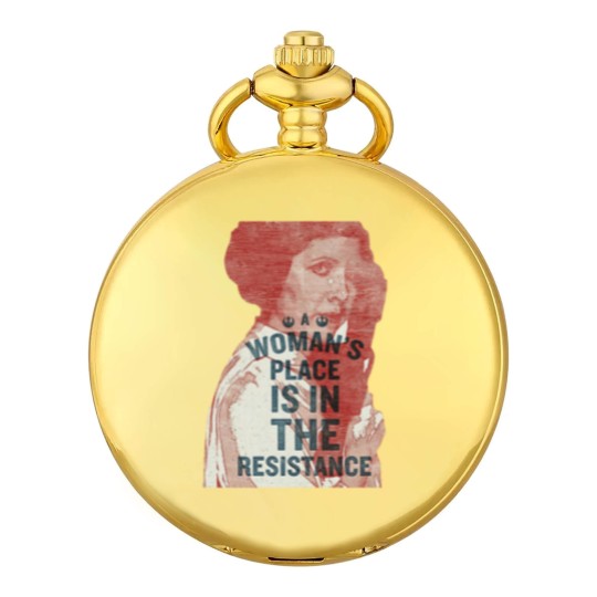 Discover Woman’s Place Is In The Resistance Feminist Pocket Watches