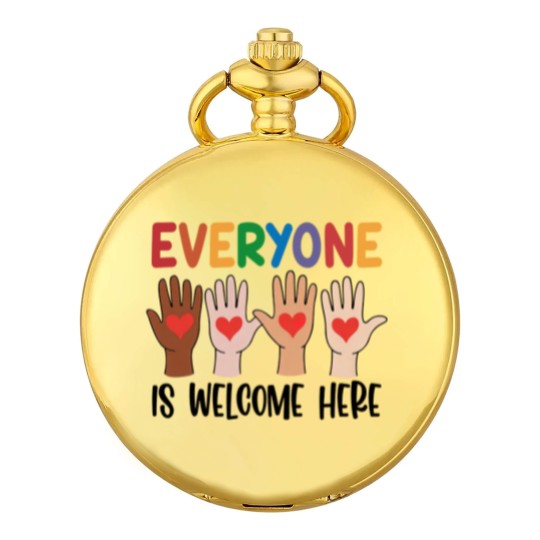 Discover Everyone Is Welcome Here Pocket Watches, Teacher Pocket Watches, Idaho Teacher