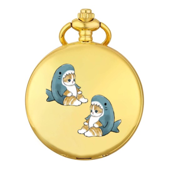 Discover mofu sand 004-2cute cat kitty meeeeow SHARK Pocket Watches