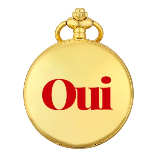 Discover Oui Pocket Watches, French slogan Pocket Watches, cute yes Pocket Watches