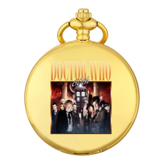Discover Doctor Who 60th Anniversary 1963 ? 2023 Signature Thank You Pocket Watches, Trendy Pocket Watches