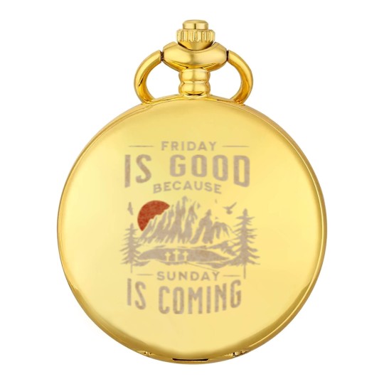 Discover Friday is Good Cause Sunday is Coming Pocket Watches, Christian Pocket Watches