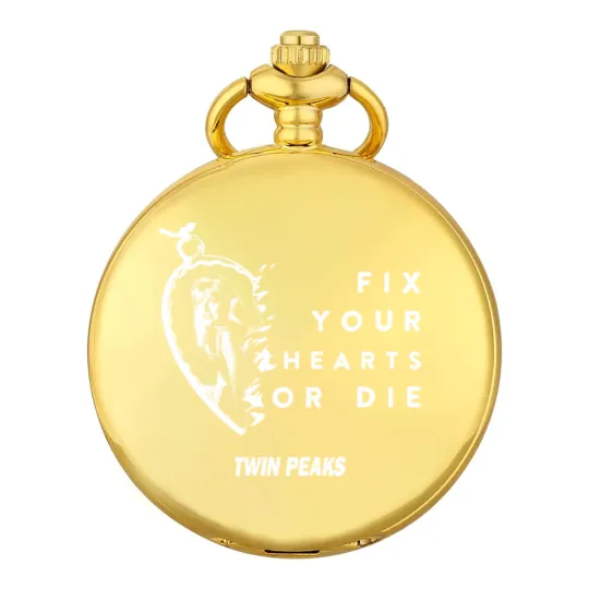 Discover Fix Your Hearts or Die Pocket Watches, Unisex Pocket Watches, Twin Peaks Pocket Watches, David Lynch Pocket Watches, TV Show Fans Pocket Watches