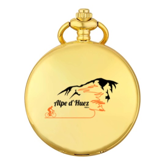Discover Alpe d'Huez Cycling Print Socks Pocket Watches