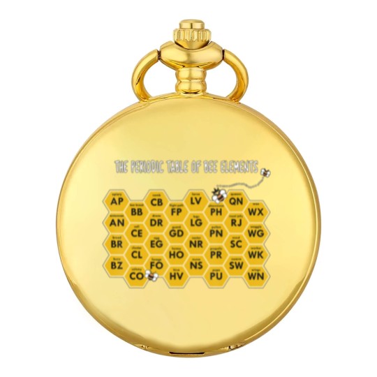 Discover The Periodic Table of Bee Elements Funny Beekeeper Pocket Watches