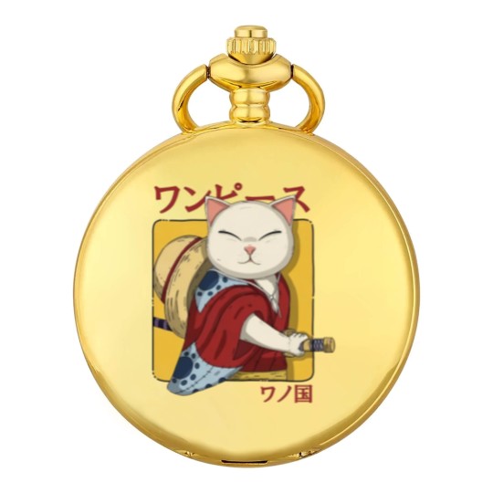 Discover Samurai Neko - Samurai Cat - Pocket Watches