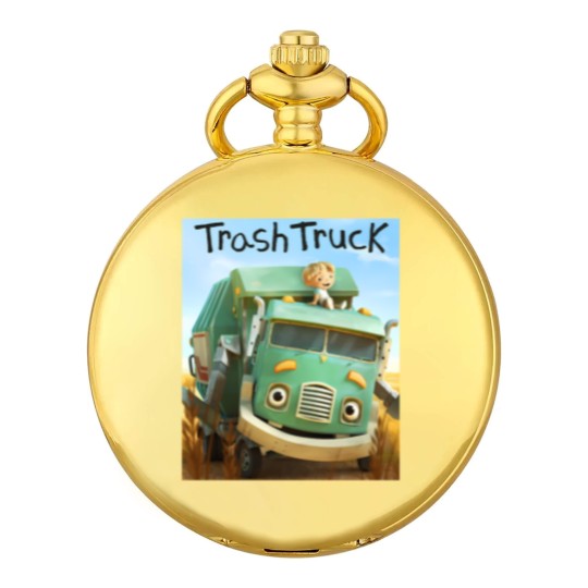 Discover hank and trash truck cartoon Pocket Watches
