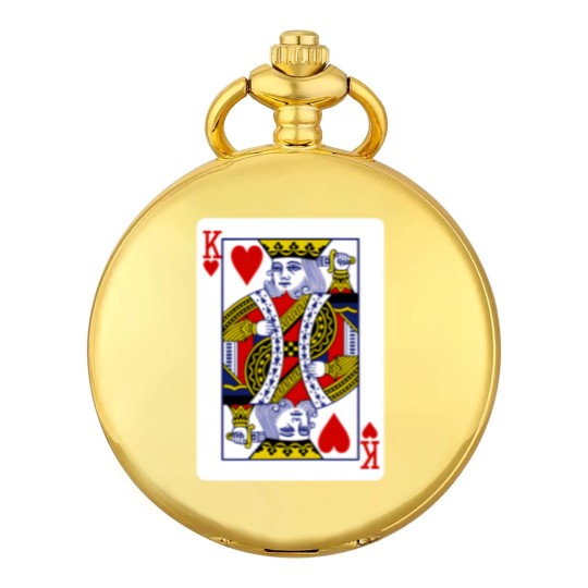 Discover King of Hearts Playing Card Pocket Watches