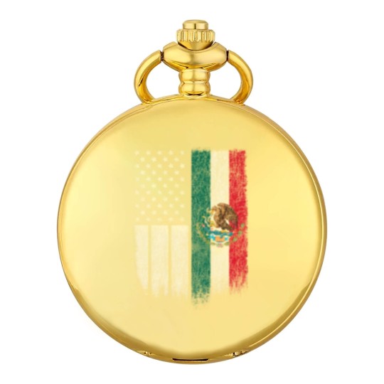 Discover Mexican American Patriot Mexican American Flag Pocket Watches