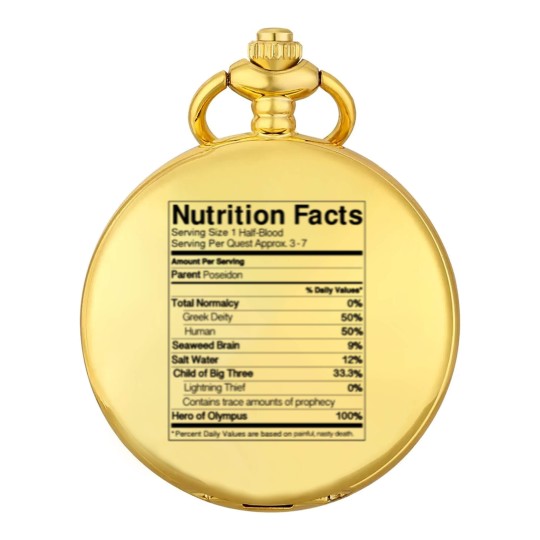 Discover Half-Blood Nutrition Guide (Percy) Classic Pocket Watches Pocket Watches