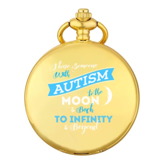 Discover AUTSIM MOM - GRANDPA - GRANDMA - DAD - AUTISM GIFT Pocket Watches