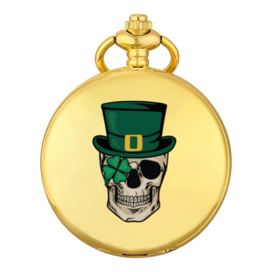 Discover Skull St Patrick's Day Pocket Watches, Horror St Patrick's Day Pocket Watches, Lucky Irish Pocket Watches, Shamrock Pocket Watches