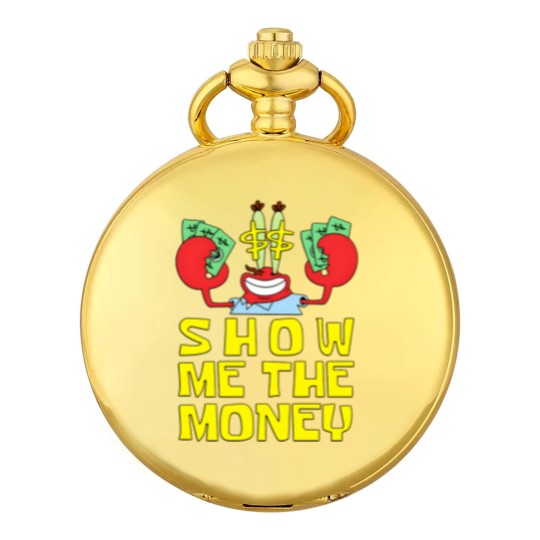 Discover Mr Krabs Show Me The Money Pocket Watches
