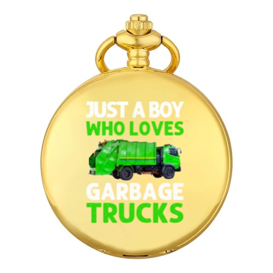 Discover Just A Boy Who Loves Garbage Trucks Pocket Watches