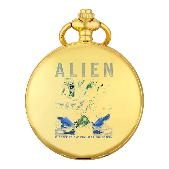 Discover Alien In Space No Once Can Hear You Scream 1979 Retro Sci-Fi Horror Unisex Classic Pocket Watches