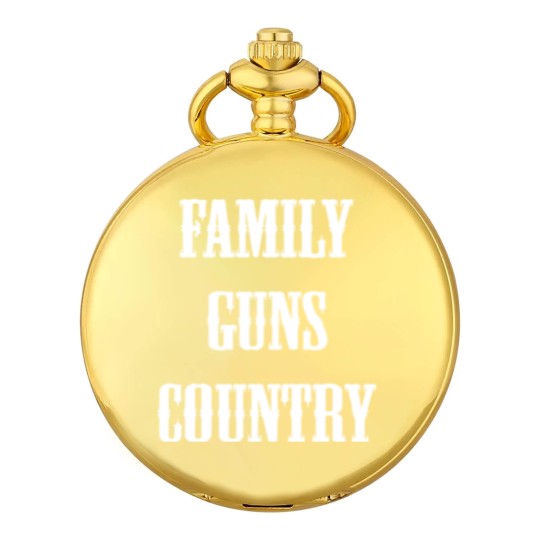 Discover Family, guns, country funny saying sarcast Pocket Watches