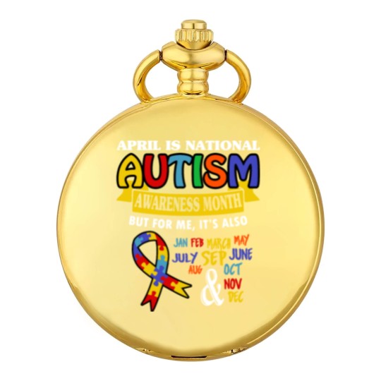 Discover Autism Awareness Pocket Watches
