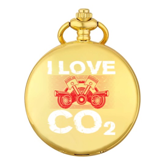 Discover I Love CO2 I Love Diesel Tuning Tuner Pocket Watches