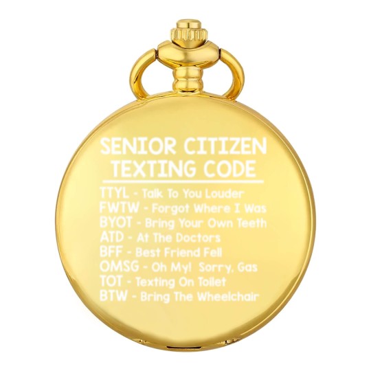 Discover Senior Citizen Texting Codes Pocket Watches