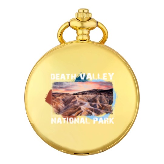 Discover Death Valley National Park Pocket Watches with Sunset Scene