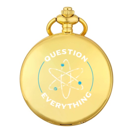Discover Question everything atom - atheism - atheist Pocket Watches