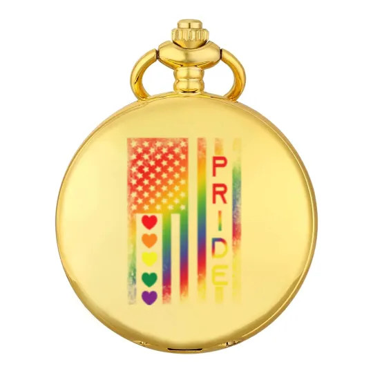 Discover Pride American Flag Pocket Watches