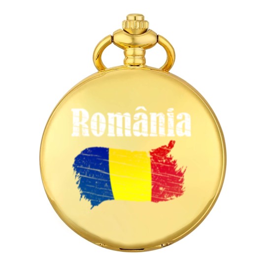 Discover Romania Romanian Flag Vintage Graphic Romania Love Pocket Watches