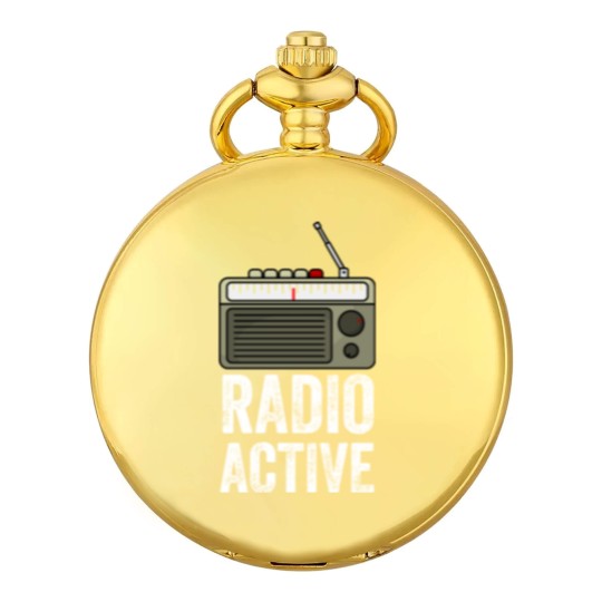 Discover Radio Active HAM Radio Gift Radio Operator Pocket Watches