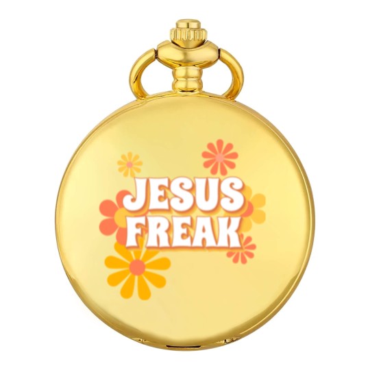 Discover Retro Jesus freak hippie flowers-vintage Jesus Pocket Watches