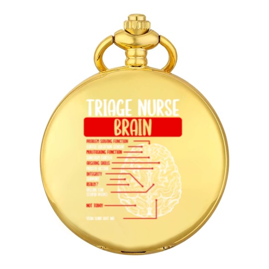 Discover Triage Nursing Badge Reel Funny Triage Nurse Pocket Watches
