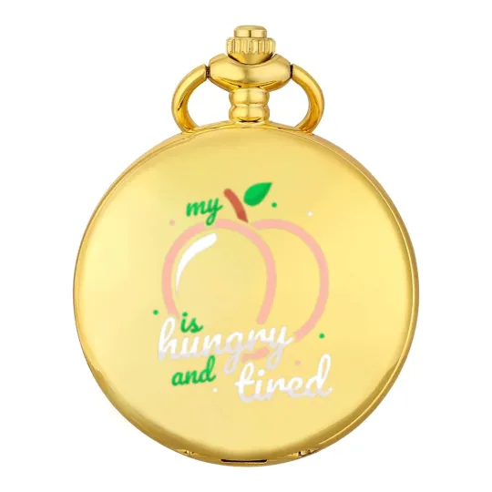 Discover Peach Fruit Print Just Apricot Peachy Hungry And T Pocket Watches