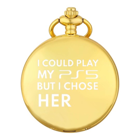 Discover Could play my PS5 White Pocket Watches