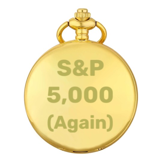 Discover S&P 5,000 Again Level Stock Market Index Pocket Watches