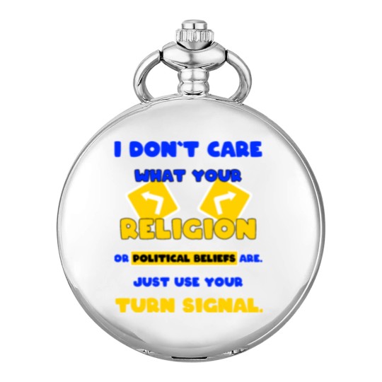 Discover Turn signal use road traffic idiots stupid Pocket Watches
