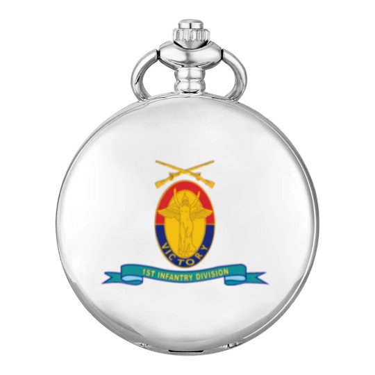 Discover Army 1st Infantry Division w Br Ribbon Pocket Watches