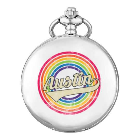 Discover Austin- Retro Rainbow Faded-Style - Austin - Pocket Watches