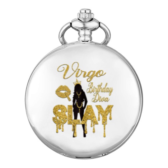Discover Virgo Girl Birthday Diva Slay Zodiac Virgo Queen Lip Pocket Watches