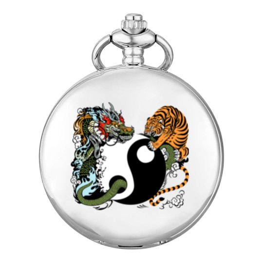 Discover dragon and tiger yin yang symbol Pocket Watches