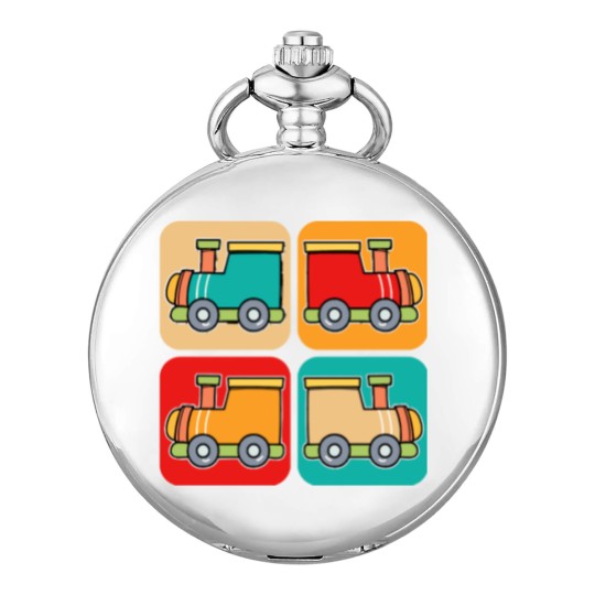 Discover Train Pocket Watches Little Retro Trains I Kids I Railway I Toddler Train Pocket Watches Pocket Watches
