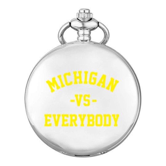Discover Michigan Vs Everybody Pocket Watches, College Team Pocket Watches, Wolverines Football Fan Gear