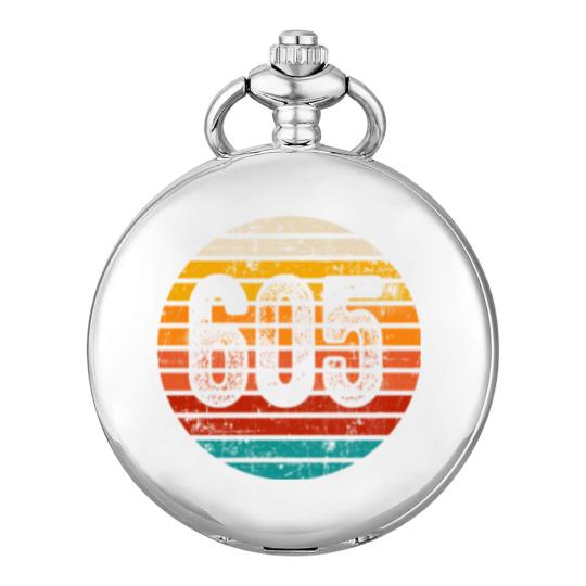 Discover Distressed Vintage Sunset 605 Area Code Pocket Watches