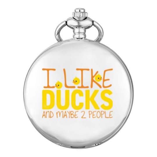 Discover Ducks Joke Pun People Duck Duckling Ducky Pocket Watches