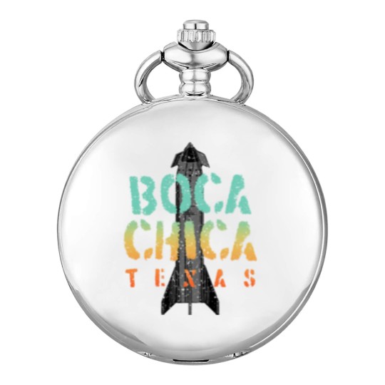 Discover Boca Chica Texas Starship Cool Retro Pocket Watches