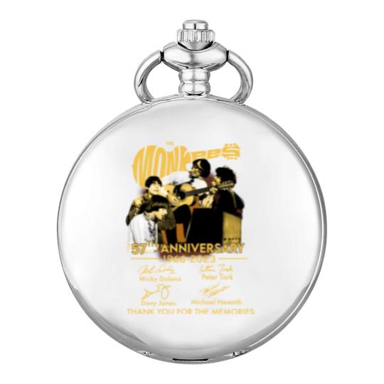 Discover The Monkees 57th Anniversary 1966-2023 Signatures Pocket Watches, The Monkees Pocket Watches Fan Gifts