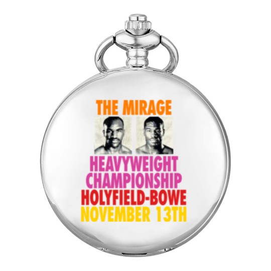 Discover Vtg Evander Holyfield Riddick Bowe Mens Boxing Pocket Watches