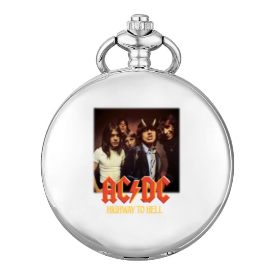 Discover Highway to Hell Power Up High Voltage Who Made Who Back in Black Pocket Watches